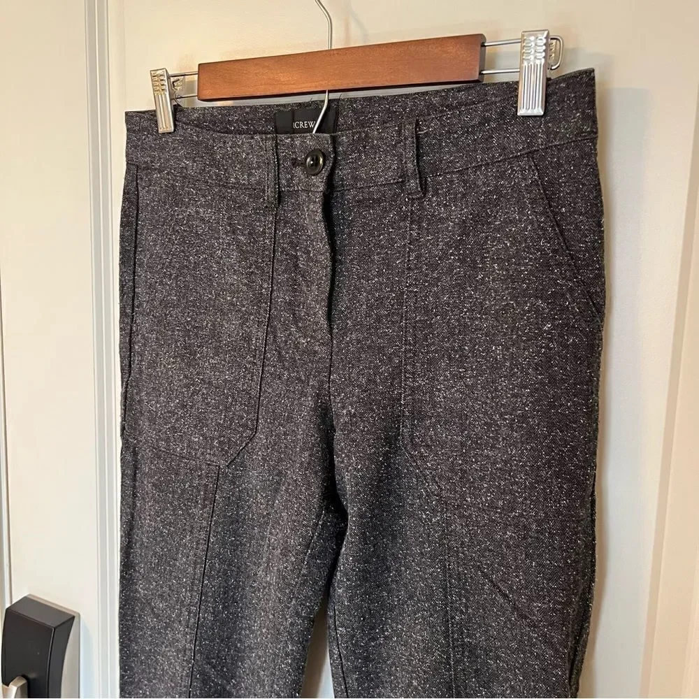 J. Crew Marled Gray Speckle Utility Pant